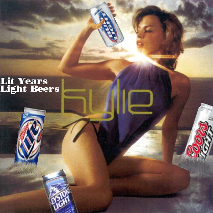 Album cover parody of Light Years by Kylie Minogue