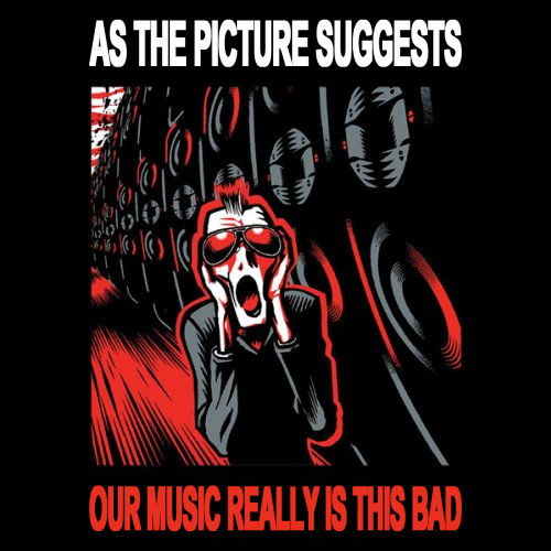 Album cover parody of Amnesia by KMFDM